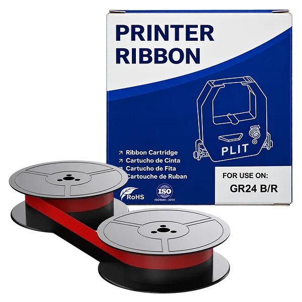 Cinta Cony GR-24 para Sumadoras Sharp, Rojo/Negro
