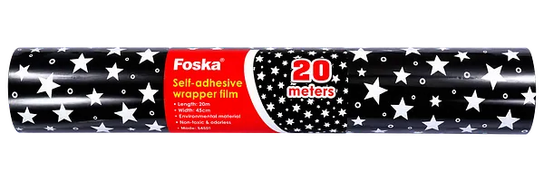 Rollo Plástico Adhesivo Foska para Forrar Libros, Estrella