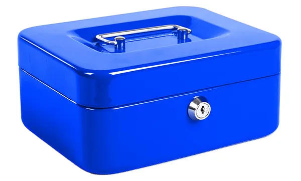 Caja Chica Metálica Talbot Pequeña 8" Azul