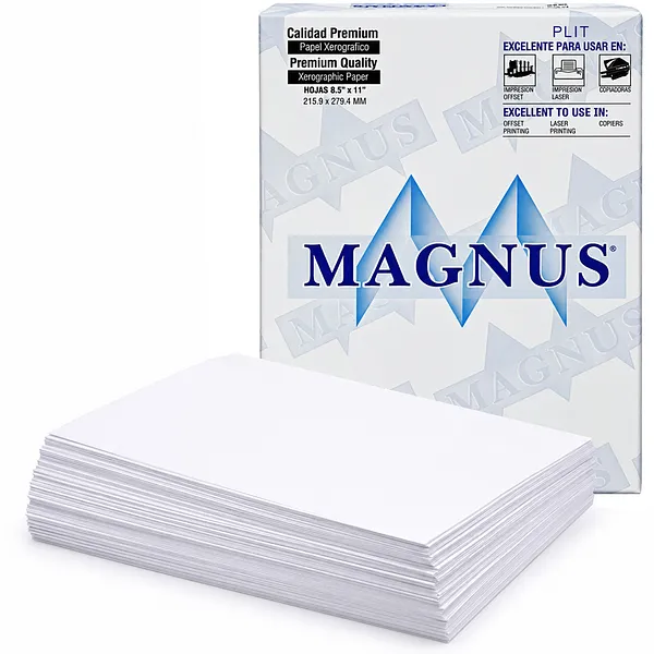 Resma de Papel Magnus Premium 8.5" x 11" Bond 20, 500 Hojas